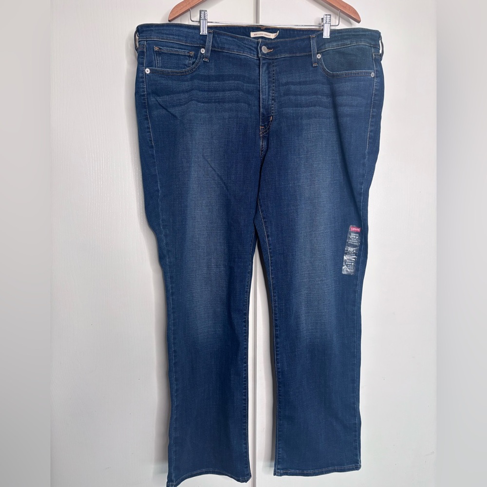 NWT Levi's 414 Classic Straight Leg Jeans - Mid Rise - 24W